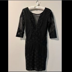 Topshop Black bodycon dress XS